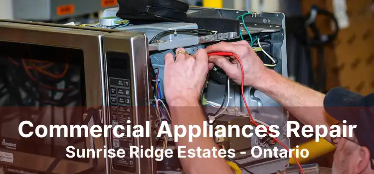 Commercial Appliances Repair Sunrise Ridge Estates - Ontario