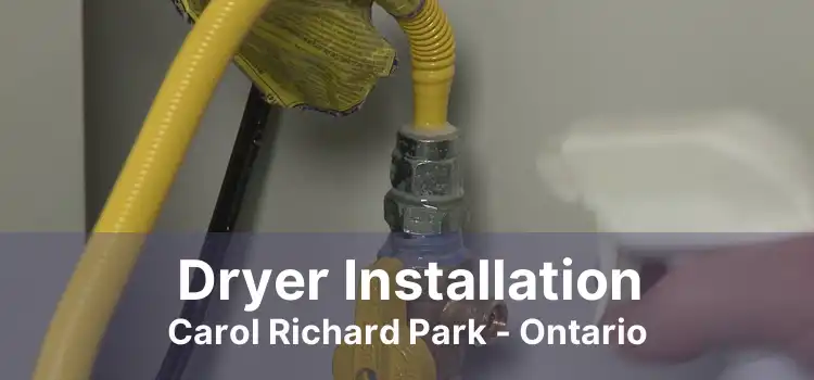 Dryer Installation Carol Richard Park - Ontario