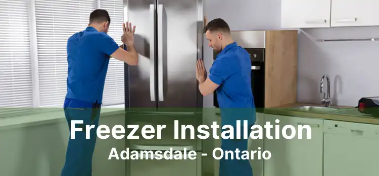 Freezer Installation Adamsdale - Ontario
