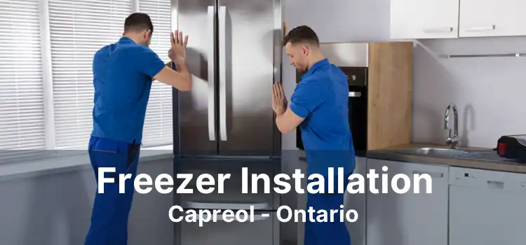 Freezer Installation Capreol - Ontario