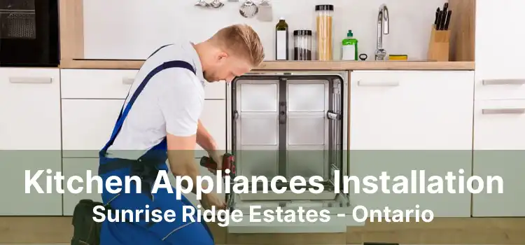 Kitchen Appliances Installation Sunrise Ridge Estates - Ontario