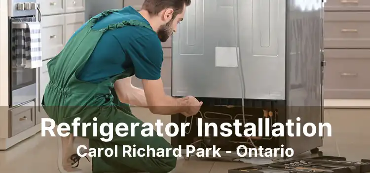 Refrigerator Installation Carol Richard Park - Ontario
